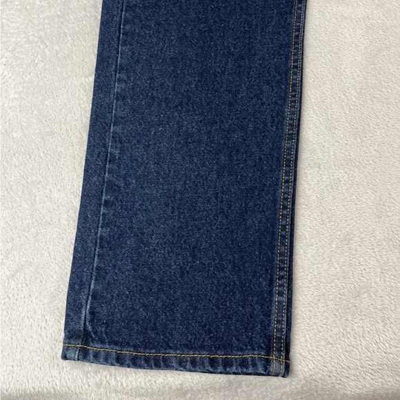Levis 505 regular fit mens dark wash denim straight leg jeans size 38x32 - Picture 2 of 9